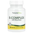 Фото применение Natures Plus, B-комплекс, B-Complex with Rice Bran, 90 таблеток