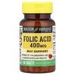 Фото применение Folic Acid 400 mcg Фото применение Mason, Витамин B9 Фолиевая кислота, Folic Acid 400 mcg, 100 табле