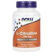 Фото применение NOW Foods, L-Цитруллин 750 мг, L-Citrulline 750 mg, 90 капсул