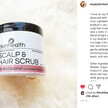 Фото применение Deep Cleaning Scalp & Hair Scrub - Vanilla Coconut with Mangosteen Powder Фото применение Deep Cleaning Scalp & Hair Scrub - Vanilla, Шампунь и кондици