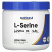 Фото применение L-Serine Powder Unflavored Фото применение Nutricost, L-Серин, L-Serine Powder Unflavored, 227 г