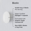 Фото використання Biotin with Organic Coconut Oil 10000 mcg, Вітамін B7 Біотин, 120