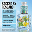 Фото применение St Johns Wort Rhodiola Rosea Holy Basil Ashwagandha Фото применение St Johns Wort Rhodiola Rosea Holy Basil Ashwagandha, Поддержка ст
