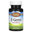Фото використання Carlson, E-Gems 400 IU 268 mg, Вітамін E Токофероли, 60 капсул