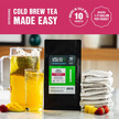 Фото використання Fruity Paradise Cold Brew Packets Loose Leaf - Strawberry Pineapple Green Tea - Pack of Фото використання Fruity Paradise Cold Brew Packets Loose Leaf - Strawberry, Органі