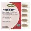 Фото применение Ferritin+ Plant-Based Ferritin Iron Фото применение Flora, Железо, Ferritin+ Plant-Based, 30 капсул
