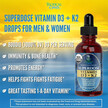 Фото применение Витамины D3 + K2, Organic Superdose Vitamin D3 + K2, 60 мл
