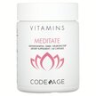 Фото використання CodeAge, Meditate Vitamins+, Підтримка стресу, 60 капсул