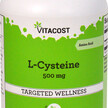 Фото використання Vitacost, L-Cysteine 500 mg, L-Цистеїн, 180 капсул