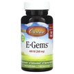 Фото применение Carlson, Витамин E Токоферолы, E-Gems 400 IU 268 mg 90 +, 44 капс