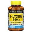 Фото применение Mason, L-Лизин, L- Lysine 500 mg, 100 таблеток
