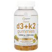 Фото применение Vitamin D3 + K2 Gummies Sugar Free Golden, Витамины D3 + K2, 120 