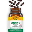 Фото применение Country Life, Омега 3, Omega-3, 200 капсул