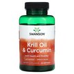 Фото применение Swanson, Куркумин, Krill Oil & Curcumin, 60 капсул