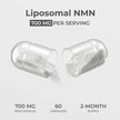 Фото применение Liposomal NMN Capsules Фото применение Никотинамид мононуклеотид, Liposomal NMN Capsules, 60 капсул