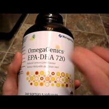 Metagenics, Омега 3, OmegaGenics Fish Oil EPA-DHA 720, 60 капсул