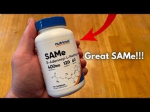Nutricost, САМє S-Аденозил-L-метионин, SAMe 400 mg, 120 капсул