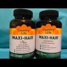 Обзор на Country Life, Maxi-Hair 2000 мкг, Maxi-Hair 2000 mcg, 90 таблеток Country Life, Maxi-Hair 2000 mcg
