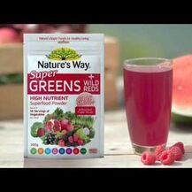 NutraChamps, Super Greens Natural Berry, Суперфуд, 258 г
