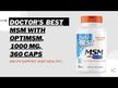 Відео огляд на Doctor's Best, MSM with OptiMSM 1000 mg, MSM 1000 мг, 180 ка