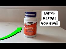 NOW, High Potency Vitamin D-3, Вітамін D3, 180 капсул