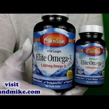 Carlson, Wild Caught Elite Omega-3 Gems Natural Lemon Flavor 1600 mg