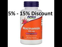Огляд на NOW Foods, Niacinamide 500 mg, Ніацинамід 500 мг, 100 капсул NOW Foods, Niacinamide 500 mg