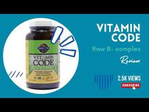 Garden of Life, В-комплекс, Vitamin Code RAW B-Complex, 120 ка...