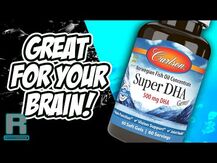 Carlson, Super DHA Gems 500 mg, ДГК, 180 капсул