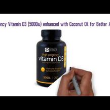Витамин D3, Vitamin D3 with Coconut Oil 5000 IU, 30 капсул