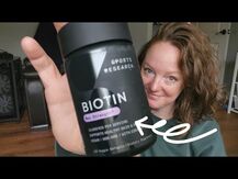 Biotin with Coconut Oil, Биотин с кокосовым маслом 10000 мкг, ...