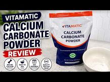 Vitamatic, Calcium Carbonate Powder, Кальцій, 500 г