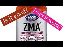 NOW, Sports ZMA Sports Recovery, ЗМА Цинк Магній B6, 90 капсул