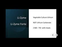 Biotics Research, Li-Zyme Forte, Літій, 100 таблеток