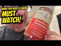Vitamin D3 Gummies - Peach Mango Strawberry Flavors, Вітамін D...