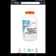 Doctor's Best, Betaine HCL Pepsin and Gentian Bitters