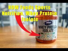 NOW, Sports Whey Protein Isolate Creamy Vanilla ., Протеїн, 22...