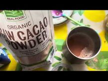 NOW, Real Food Organic Raw Cacao Powder, Какао у порошку, 340 г