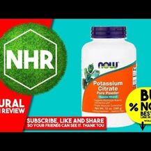 NOW, Цитрат Калия порошок, Potassium Citrate, 340 г
