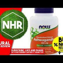 NOW, Ашваганда 450 мг, Ashwagandha 450 mg, 180 капсул