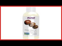 NOW, Solutions Shea Nut Oil Pure Moisturizing Oil, Крем, 473 мл