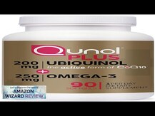 Qunol, Омега 3, Plus Ubiquinol + Omega-3 100 mg + 250 mg, 90 к...
