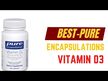Відео огляд на Pure Encapsulations, Vitamin D3 1000 IU, Вітамін D3, 120 капсул