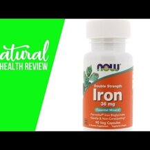 Обзор на NOW Foods, Железо 36 мг, Double Strength Iron 36 mg, 90 капсул NOW Foods, Iron Double Strength 36 mg