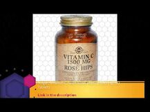 Vitamin C with Rose Hips 1500, Витамин С с шиповником 1500 мг,...