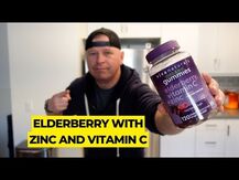 Elderberry Vitamin C + Zinc with Ginger + Vitamin, Корінь Імби...