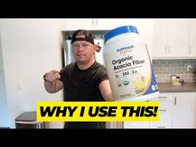 Nutricost, Acacia Fiber Powder Unflavored, Клітковина акації, ...