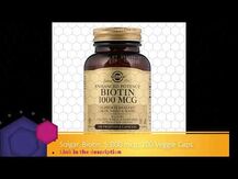 Solgar, биотин 5000 мкг, Biotin 5000 mcg, 50 капсул