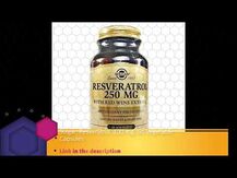 Solgar, Ресвератрол 100 мг, Resveratrol 100 mg, 60 капсул