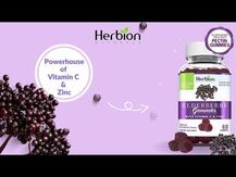 Elderberry Gummies with Vitamin C & Zinc Natural, Черная Б...